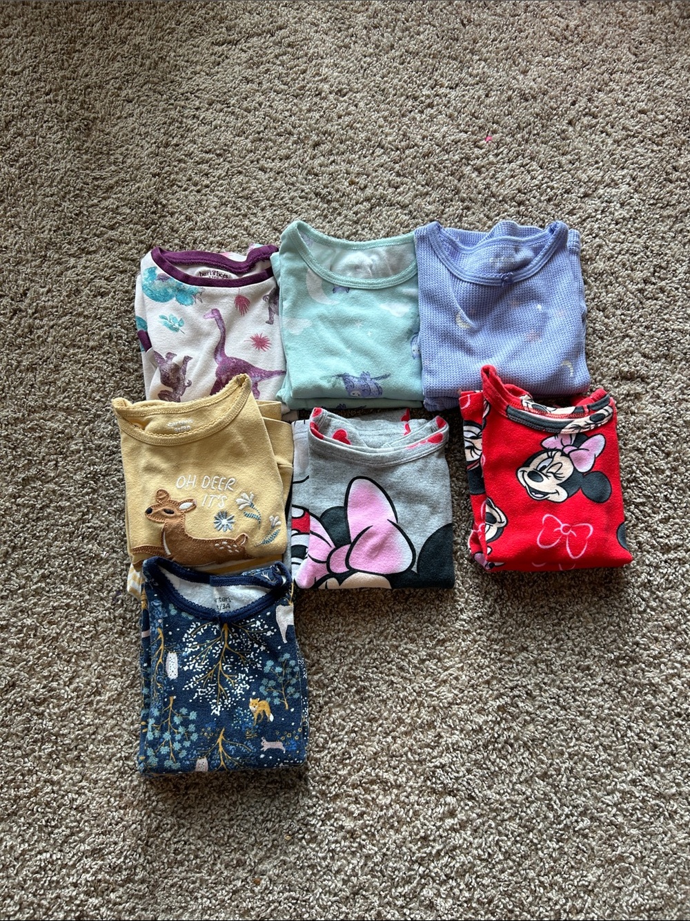 7 pairs of 3T pajamas